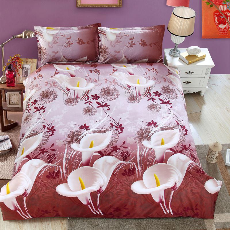 Home textile Reactive Print 3D bedding sets luxury Full/Queen/King Size Bed Quilt/Doona/Duvet Cover Pillowcases Set-Dollar Bargains Online Shopping Australia