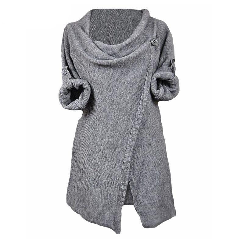 Women Fashion Casual Solid Sweaters Pullovers Long Sleeve O Neck Knitted Blouse Tops Sweater