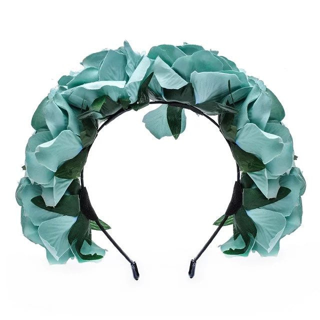 Bride women Rose Flower crown Hairband Wedding Flower Garland Headband Festival flower wreath Elastic Headdress Hair Accessories-Dollar Bargains Online Shopping Australia