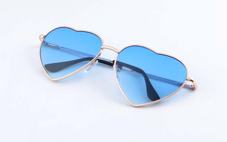 Heart Shaped Sunglasses WOMEN metal Reflective LENES Fashion sun GLASSES MEN Mirror-Dollar Bargains Online Shopping Australia