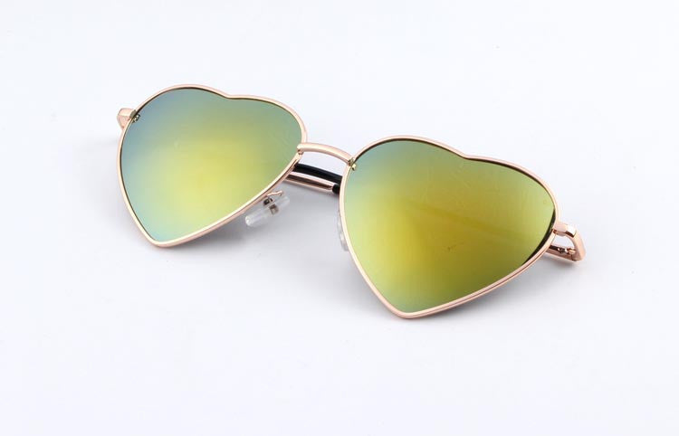 Heart Shaped Sunglasses WOMEN metal Reflective LENES Fashion sun GLASSES MEN Mirror-Dollar Bargains Online Shopping Australia