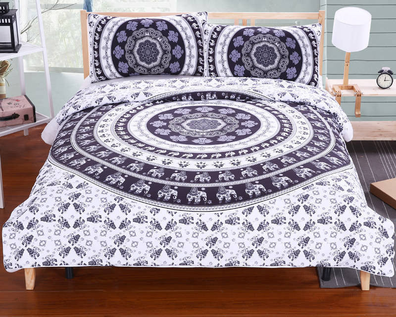 Mandala Bedding Set Concealed Bedspread Duvet Cover 2Pcs or 3Pcs Boho Bedlinen Twin Full Queen King Cal-King-Dollar Bargains Online Shopping Australia