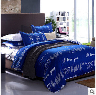 Home Textiles cotton Polyester Black&white Plaid 4pcs bedding sets bed linen bed sheet + duvet cover +Pillowcase,-Dollar Bargains Online Shopping Australia