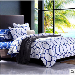 Home Textiles cotton Polyester Black&white Plaid 4pcs bedding sets bed linen bed sheet + duvet cover +Pillowcase,-Dollar Bargains Online Shopping Australia