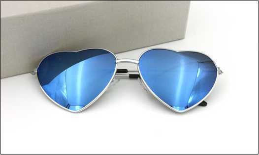 Vintage Peach heart lens Sunglasses Men/women Polarized Retro Coating Sun Glasses Round-Dollar Bargains Online Shopping Australia