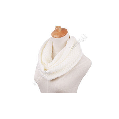 Fashion Women Winter Warm Knitted Neck Circle Wool Cowl Snood Long Scarf Shawl Autum Scarfs Women a2H-Dollar Bargains Online Shopping Australia