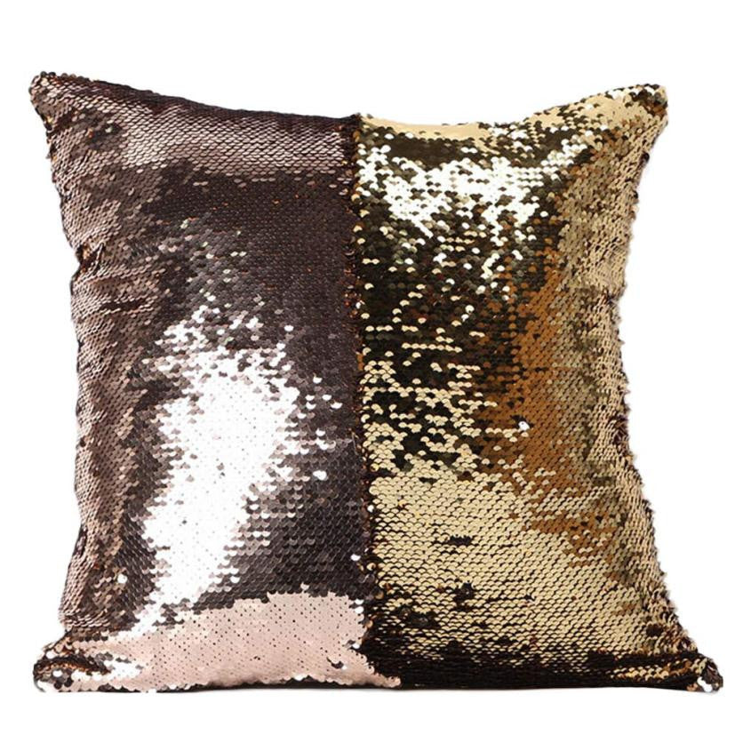 Qualified 2Cushion Cover 8 Kinds Double Color Glitter Sequins Throw Pillow Case Cafe Home Decor Cushion Covers dig6422-Dollar Bargains Online Shopping Australia