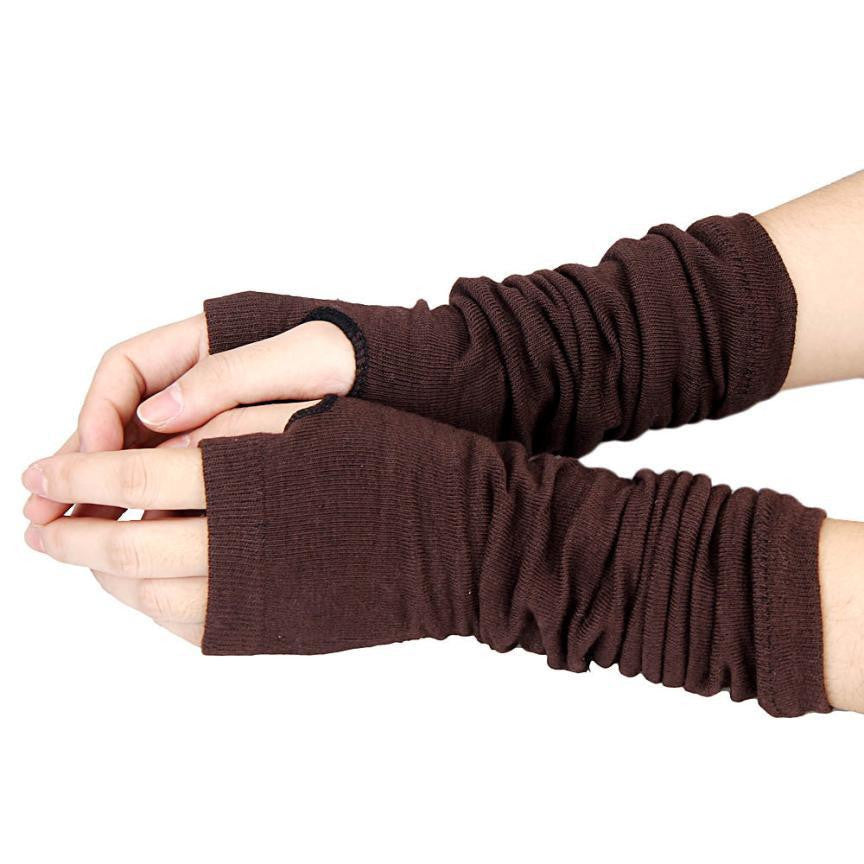 Practical Design Winter Wrist Arm Hand Warmer Knitted Long Fingerless Gloves Mitten For Women &-Dollar Bargains Online Shopping Australia