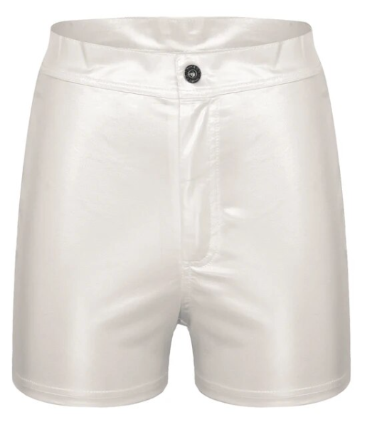 High Waist Shiny Stretch Women Girls Disco Short Pants Satin Shorts Pants Candy Color