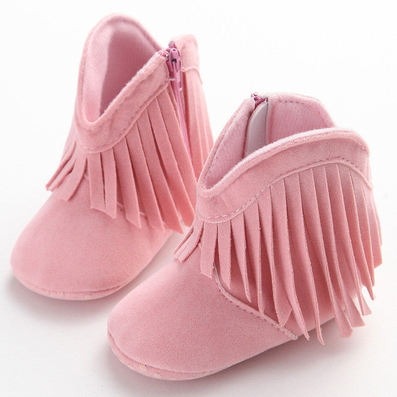 Baby girl clearance moccasin boots