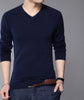 New Fashion Slim Fit Sweater Men Classic Pure Black Pullover Men Solid Color V-Neck Pull Homme Cashmere Wool Sweaters Shirt 6638 - CelebritystyleFashion.com.au online clothing shop australia