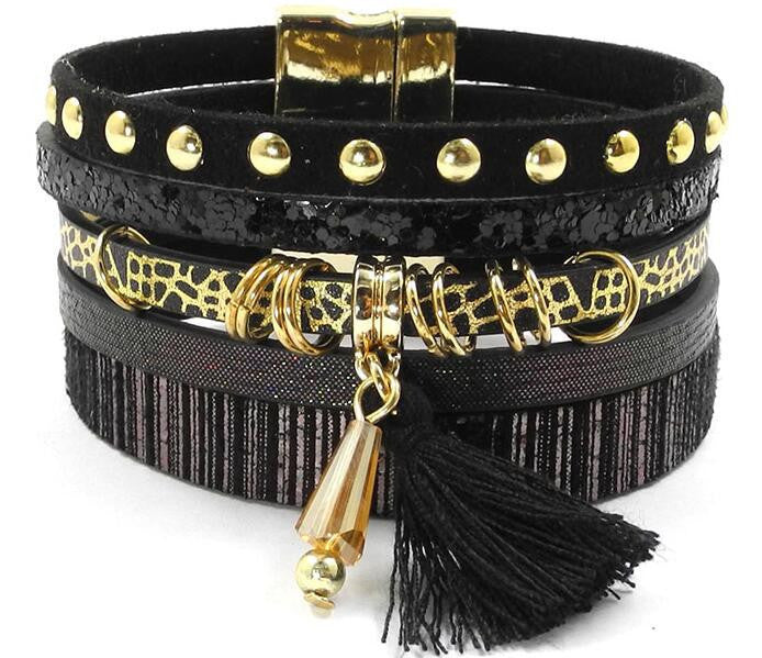 leather bracelet 6 color bracelets winter charm bracelets Bohemian bracelets&bangles for women Christmas gift B1627 - CelebritystyleFashion.com.au online clothing shop australia