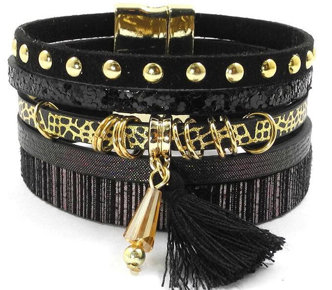 leather bracelet 6 color bracelets winter charm bracelets Bohemian bracelets&bangles for women Christmas gift B1627 - CelebritystyleFashion.com.au online clothing shop australia