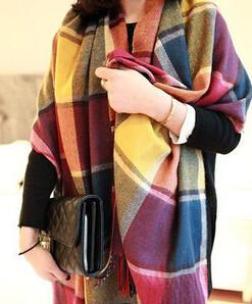 190*60CM Fashion Wool Winter Scarf Women Bandana Plaid Thick Cachecol Brand Shawls and Scarves for Women - CelebritystyleFashion.com.au online clothing shop australia