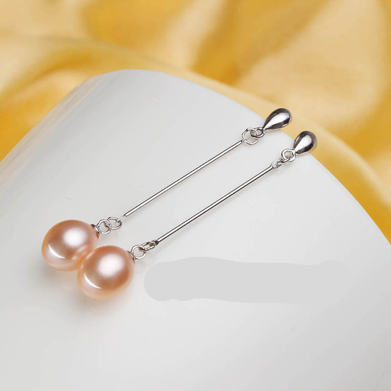 Top 925 silver earrings for women high quality genuine Grade AAAA water drop freshwater pearl earrings, 925 jewelry - CelebritystyleFashion.com.au online clothing shop australia