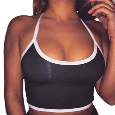 Shop Generic Sexy Women's Tank Tops Suede Bustier Bra Vest Crop