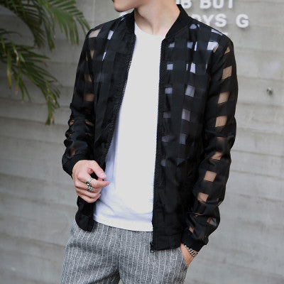 Transparent on sale mens jacket