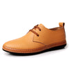 New Fashion Genuine Leather Men Shoes Original Brand Summer Flats Casual Breathable Oxfords Shoes For Men - CelebritystyleFashion.com.au online clothing shop australia