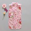 Fashion Chinese Style Flower Birds Cotton Children's Cloth Kids Qipao Dress Sleeveless Summer Girl's Dress - CelebritystyleFashion.com.au online clothing shop australia