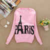 Modern Spring Autumn Winter Womens Long Sleeve Printed Pullover casual Sweatshirts Blouse Tops Cotton Eiffel Tower Pattem H17 - CelebritystyleFashion.com.au online clothing shop australia