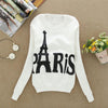 Modern Spring Autumn Winter Womens Long Sleeve Printed Pullover casual Sweatshirts Blouse Tops Cotton Eiffel Tower Pattem H17 - CelebritystyleFashion.com.au online clothing shop australia