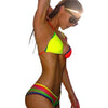 Sexy Tanga Neon bikini Strappy Fluorescent colors swimsuit Rainbow swim Wear for women's Thong Bottom bathing suit 10 - CelebritystyleFashion.com.au online clothing shop australia