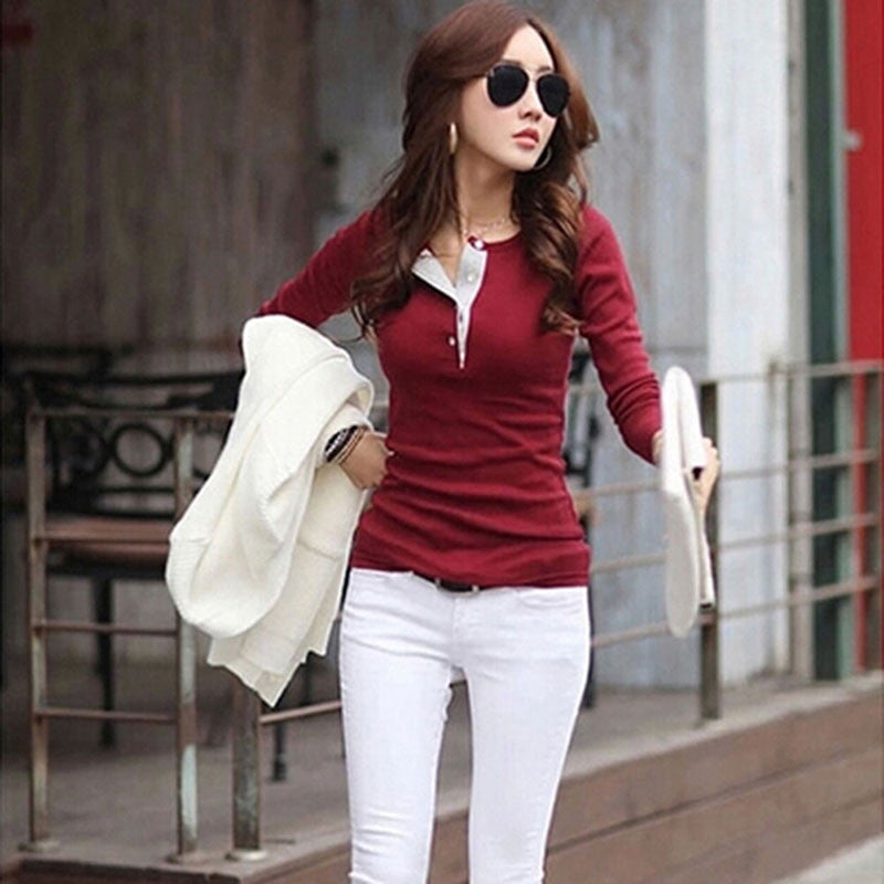 Women Cotton Sweaters Casual Slim Tops Blouse Sweater Outfit Jumper Pullover - CelebritystyleFashion.com.au online clothing shop australia