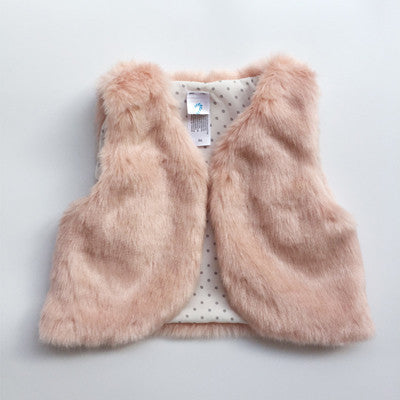 Baby girl faux sales fur vest