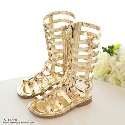 Childrens gold gladiator on sale sandals