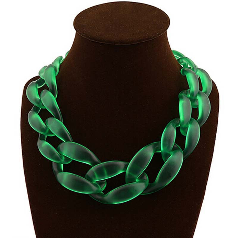 Green on sale necklace online