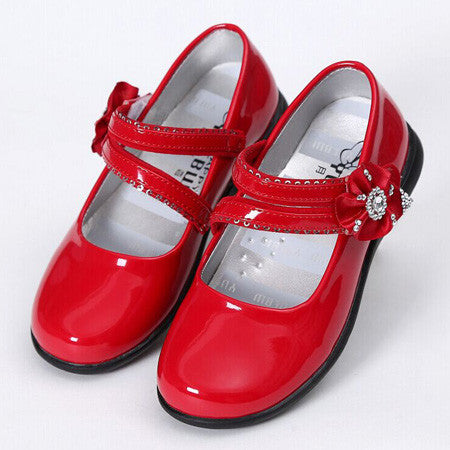 Baby girl red on sale shoes size 3