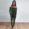 6 Color New Rompers Womens Jumpsuit Sexy Off Shoulder Long Sleeve Autumn Elegant Bodycon Bodysuit Bandage Jumpsuits - CelebritystyleFashion.com.au online clothing shop australia