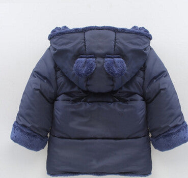 Baby boy puffer 2025 coat with fur hood