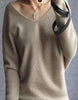 autumn winter cashmere sweaters women fashion sexy v-neck sweater loose 100% wool sweater batwing sleeve plus size pullover - CelebritystyleFashion.com.au online clothing shop australia