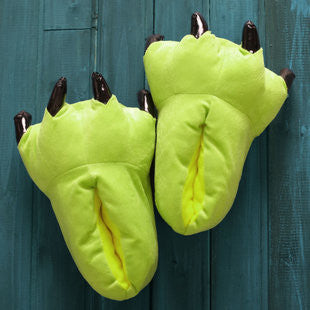 Green 2025 claw slippers