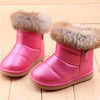 EU21-30 Winter Warm Wool Cloth With Soft Nap Of Rabbit Hair Fur Rubber Soles Children Snow Boots Kids Shoes For Girls Boots - CelebritystyleFashion.com.au online clothing shop australia