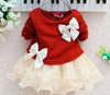 Baby Girl dress Long Sleeve Bow Infants Newborn Baby Clothes Pink Princess Tutu Dress - CelebritystyleFashion.com.au online clothing shop australia