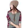 Plaid Sweatshirt Autumn Long Sleeve Casual Suit Women Short Hoody Casual Hoodies Pullover XXL - CelebritystyleFashion.com.au online clothing shop australia