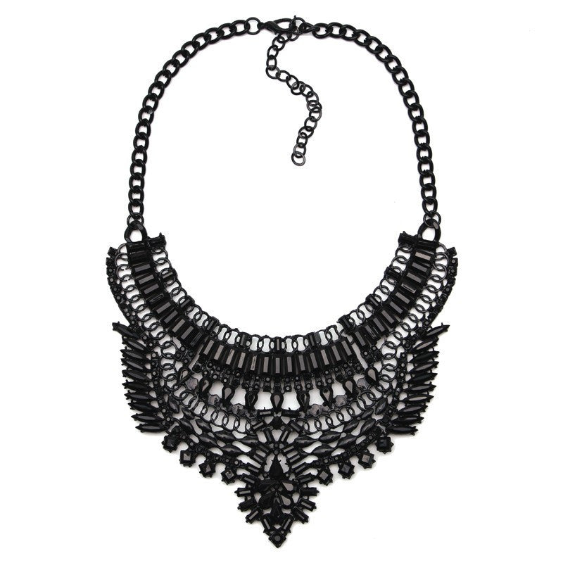 Fashion Women Gun Black Statement Necklaces Pendant Collier Female Collar Choker Maxi Boho Vintage Jewelry Chunky Necklace - CelebritystyleFashion.com.au online clothing shop australia