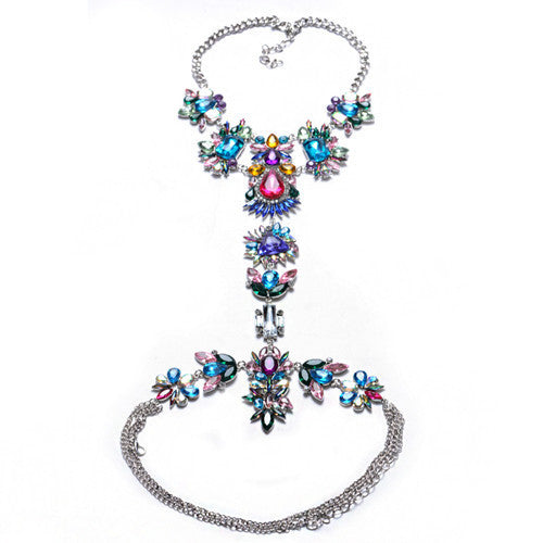 Crystal necklace deals sets online shopping