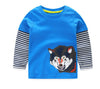 1-8 years Boys T-shirt Kids Tees Baby Boy brand t shirts Children tees Long Sleeve 100% Cotton cardigan sweater jacket shirts - CelebritystyleFashion.com.au online clothing shop australia