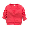 Child Boys Girls V-neck Cardigan Thick Cotton Jacket Coat Casual Comfortable - CelebritystyleFashion.com.au online clothing shop australia