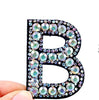 patches rhinestone parches English alphabet letter applique 3D iron on patches for clothing badge paste clothes patch