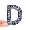 patches rhinestone parches English alphabet letter applique 3D iron on patches for clothing badge paste clothes patch