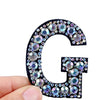 patches rhinestone parches English alphabet letter applique 3D iron on patches for clothing badge paste clothes patch