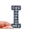 patches rhinestone parches English alphabet letter applique 3D iron on patches for clothing badge paste clothes patch