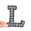 patches rhinestone parches English alphabet letter applique 3D iron on patches for clothing badge paste clothes patch