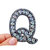 patches rhinestone parches English alphabet letter applique 3D iron on patches for clothing badge paste clothes patch