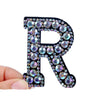 patches rhinestone parches English alphabet letter applique 3D iron on patches for clothing badge paste clothes patch