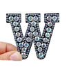 patches rhinestone parches English alphabet letter applique 3D iron on patches for clothing badge paste clothes patch